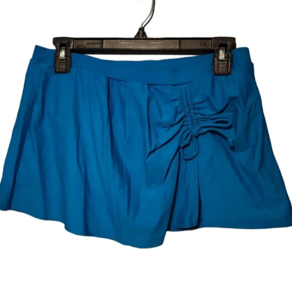 EUC Super Cute Dark Aqua Swim Skirt - Picture 1 of 5